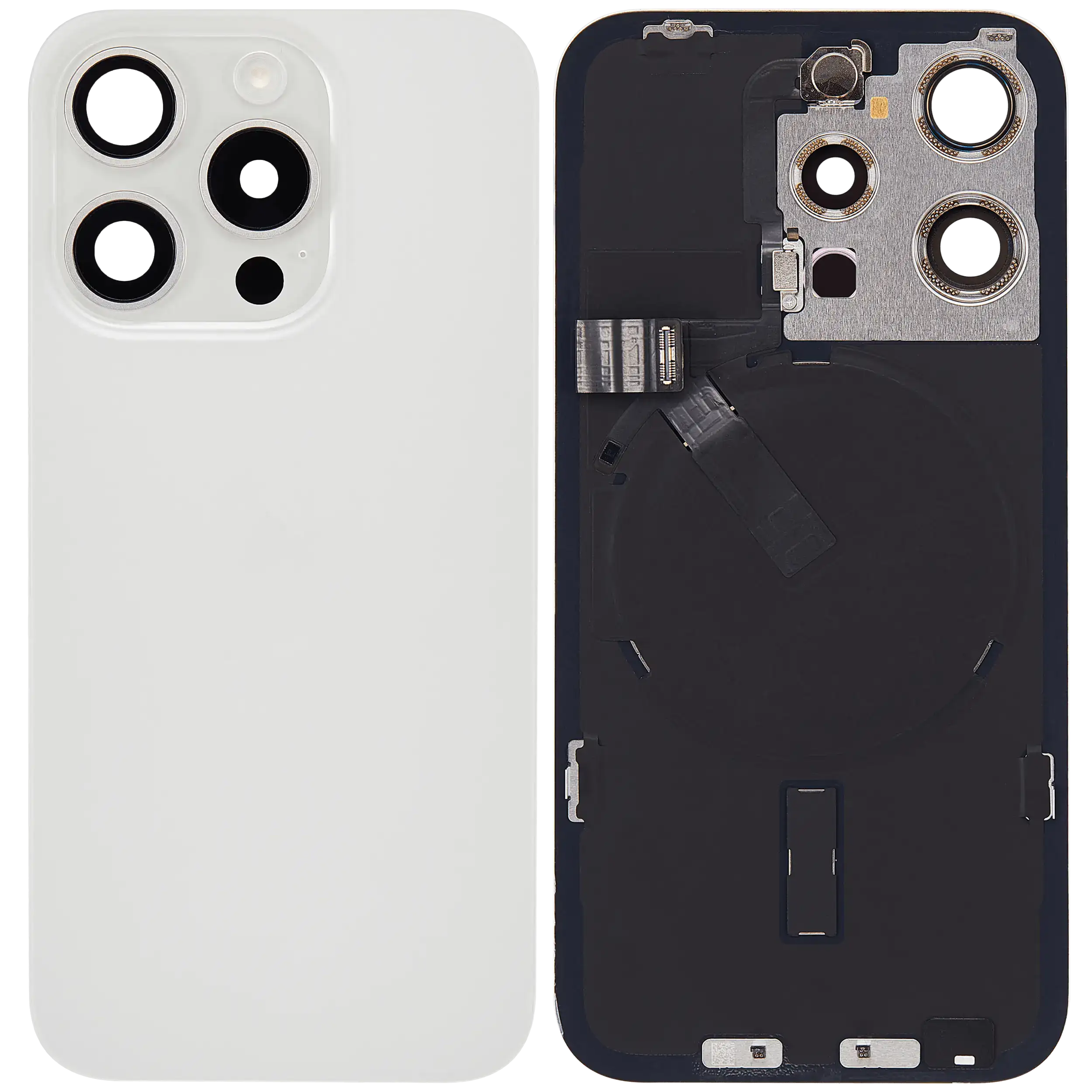 Gebrauchter Ausbau/Pull Qualität B – iPhone 15 Pro Backcover Weiß