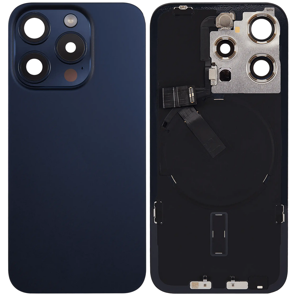 Gebrauchter Ausbau/Pull Qualität B – iPhone 15 Pro Backcover Blau