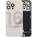 Backcover m. MagSafe/NFC/Blitz iPhone 16 Pro Max Desert Titanium OEM Pull C