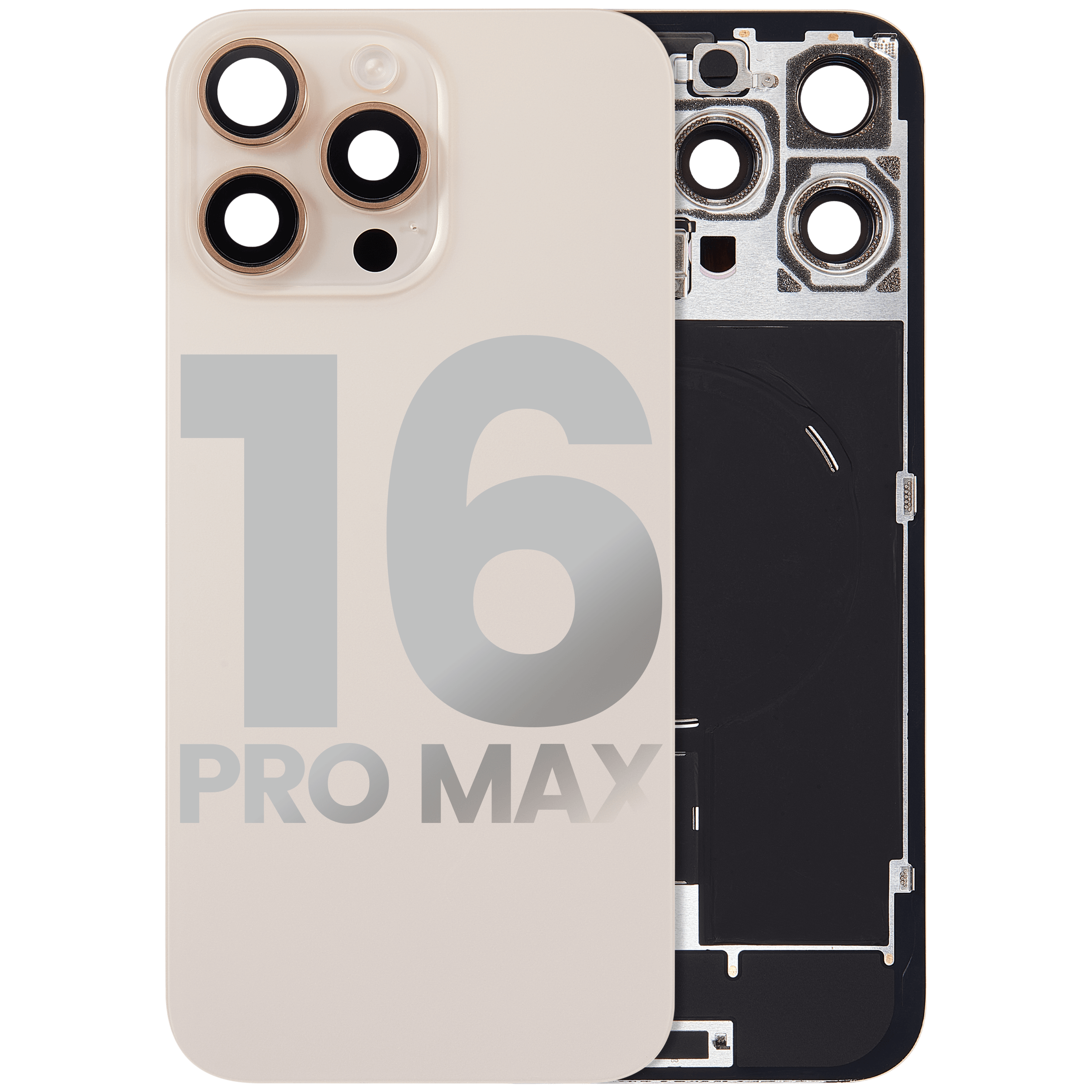 Original Apple-Ausbau C gebraucht – iPhone 16 Pro Max Backcover Wüstensand