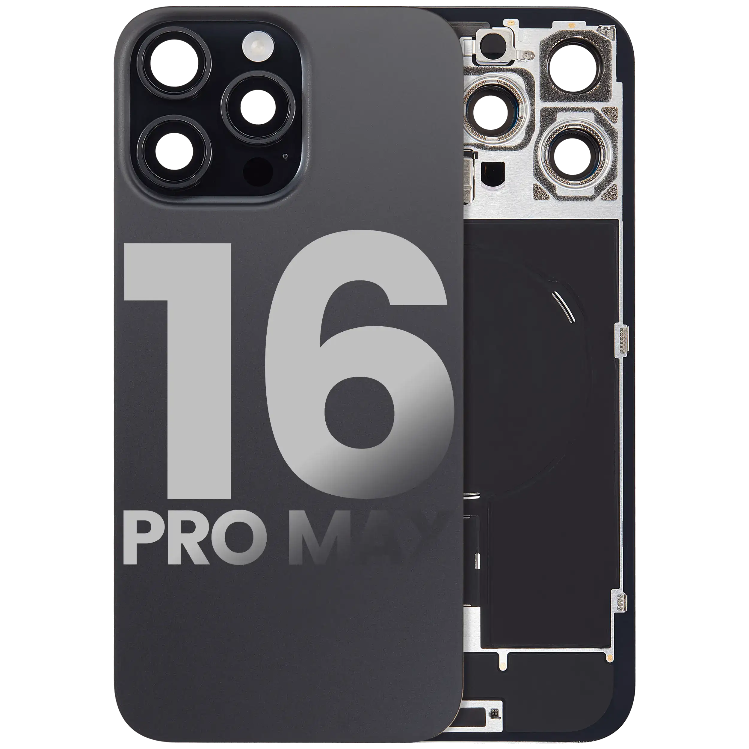 Original Apple-Ausbau C gebraucht – iPhone 16 Pro Max Backcover Schwarz