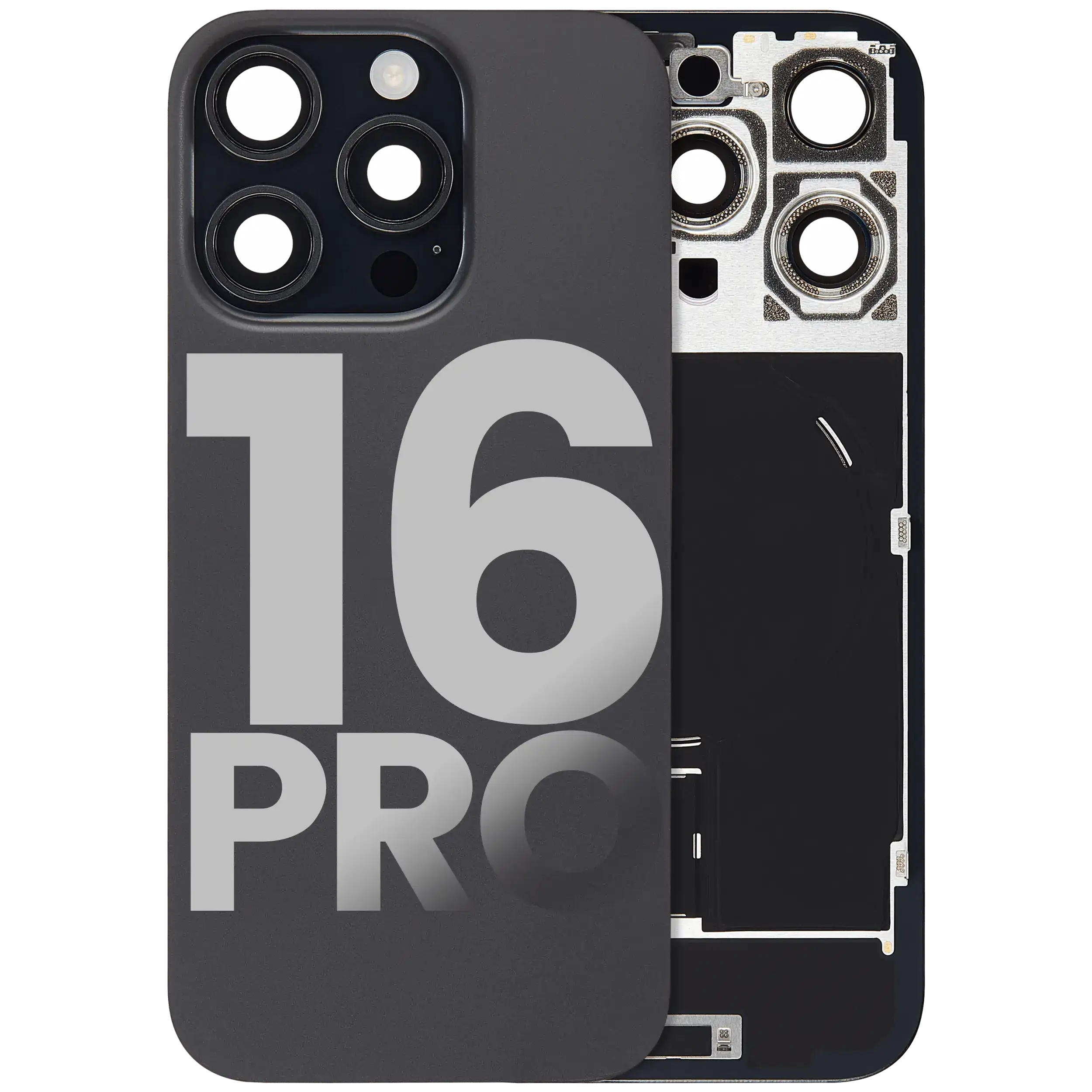 Original Apple-Ausbau C gebraucht – iPhone 16 Pro Backcover Schwarz