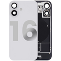 Backcover mit MagSafe-Magnet, NFC und Blitz-Flexkabel für iPhone 16 (Weiß) – Gebrauchtes Original (Grade C)
