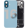 Back Cover with MagSafe Magnet, NFC, and Flash Flex Cable for iPhone 16 (Used OEM Pull, Grade C) (Teal)