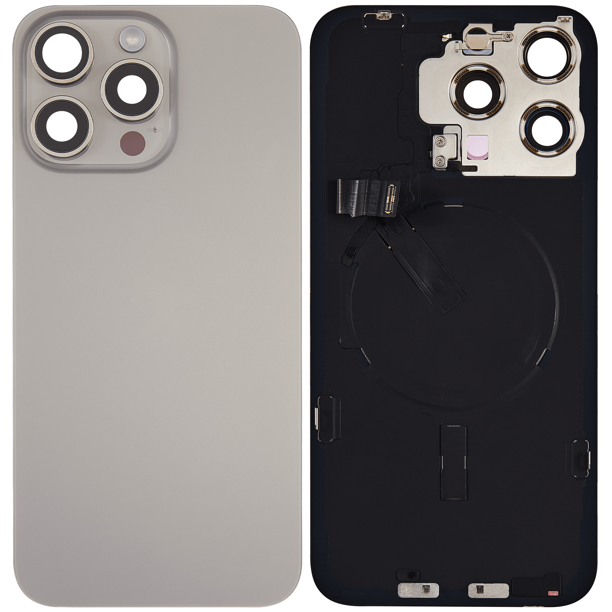 Original Apple-Ausbau C gebraucht – iPhone 15 Pro Max Backcover Natur
