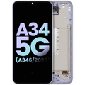 OLED Display Assembly with Frame for Samsung Galaxy A34 5G (A346 / 2023) (Service Pack) (Violet)