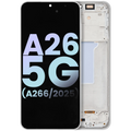 OLED-Display mit Rahmen Samsung Galaxy A26 5G Weiß Service Pack