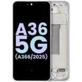 OLED-Display mit Rahmen für Samsung Galaxy A36 5G (Service Pack) Lavender