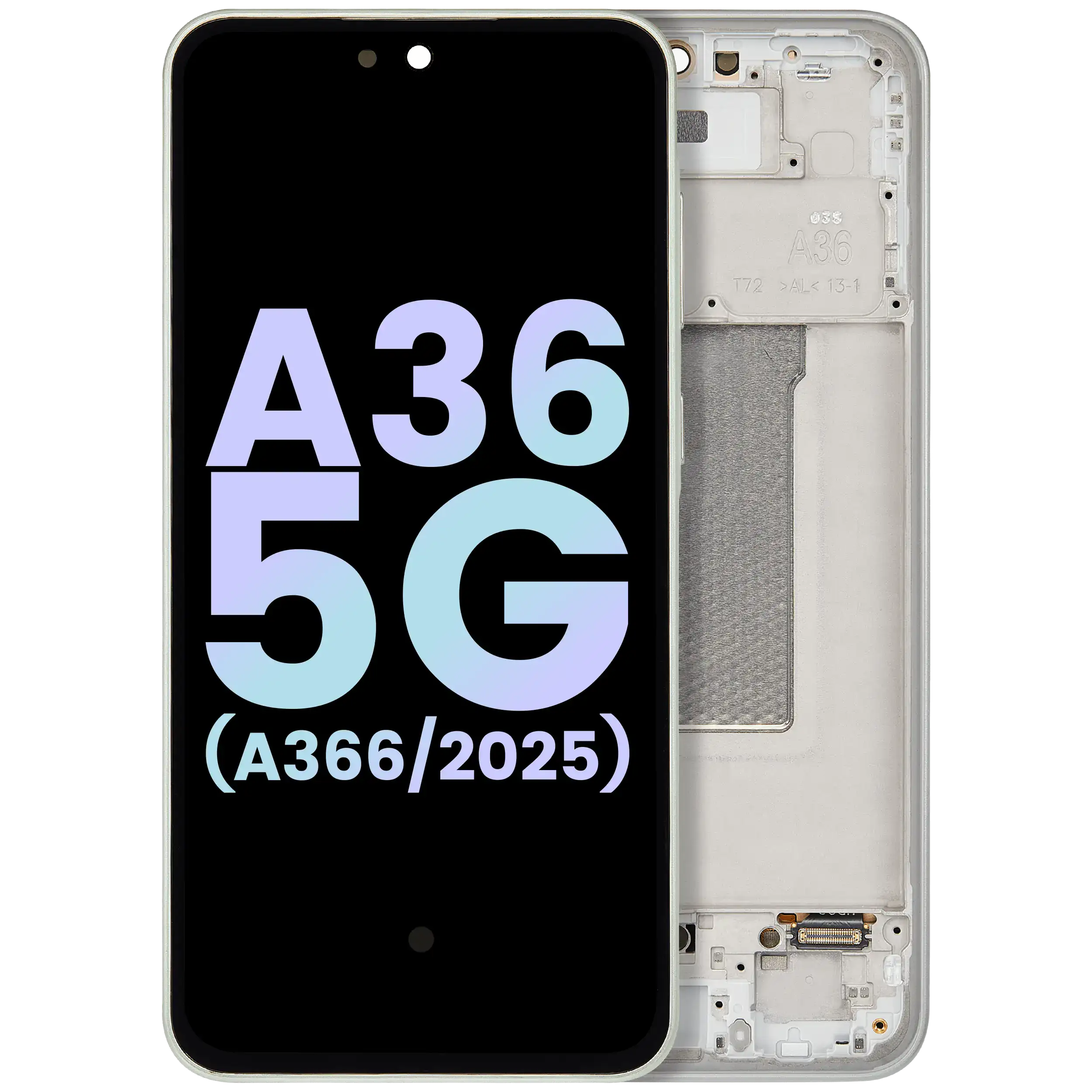 Samsung Galaxy A36 5G OLED-Display mit Rahmen Service Pack Lime