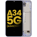 OLED-Display mit Rahmen Samsung Galaxy A34 5G Refurbished Violett
