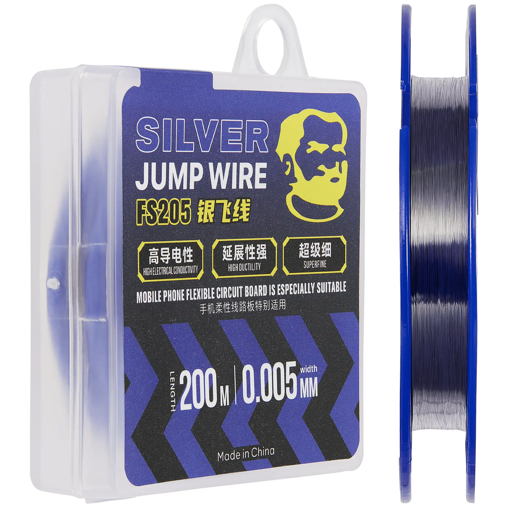 Ultra-Fine Silver Jumper Wire (0.005mm x 200m) (FS205) (Mechanic)
