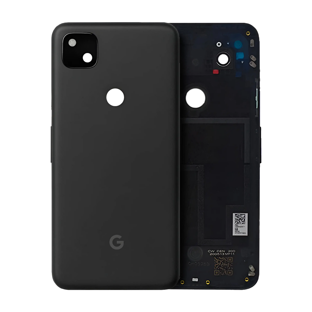 Backcover-Glas für Google Pixel 4a 5G (OEM-Qualität) (Just Black)