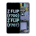 Innen-OLED-Display mit Rahmen für Samsung Galaxy Z Flip 4G, SP, Mirror Purple