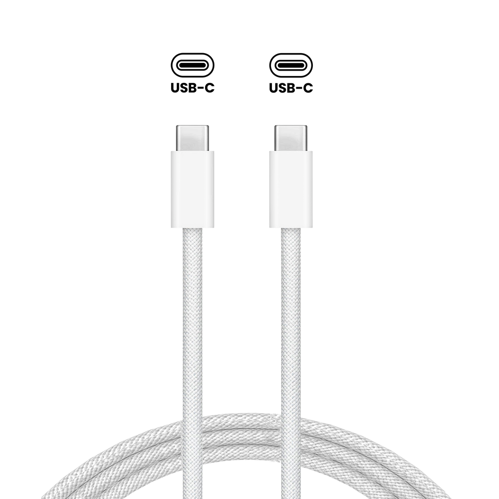 240W USB-C zu USB-C Kabel geflochten gebrauchter OEM-Ausbau, Qualität A 1,8m für MacBook/iMac/Mac