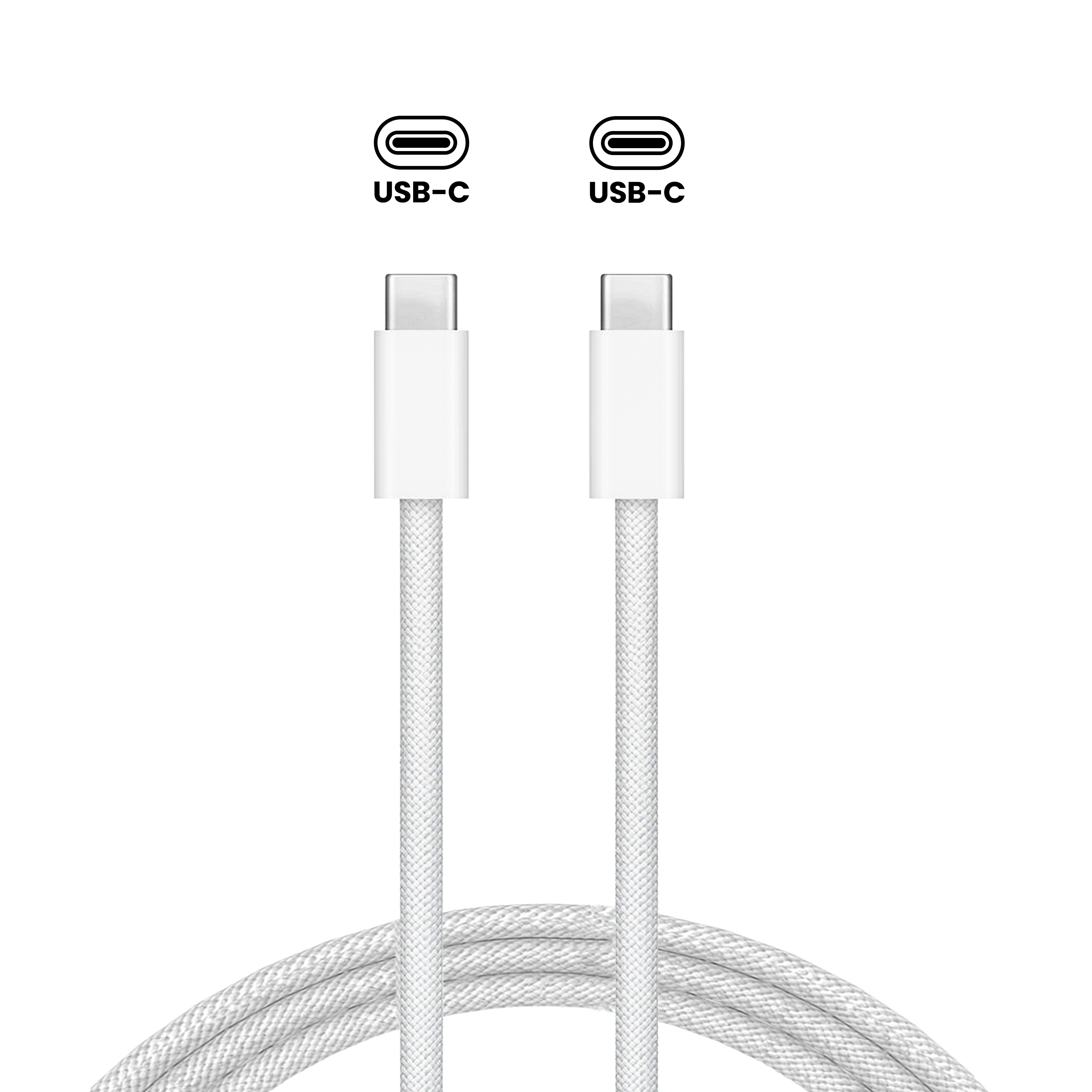 240W USB-C zu USB-C Kabel geflochten gebrauchter OEM-Ausbau, Qualität A 1,8m für MacBook/iMac/Mac