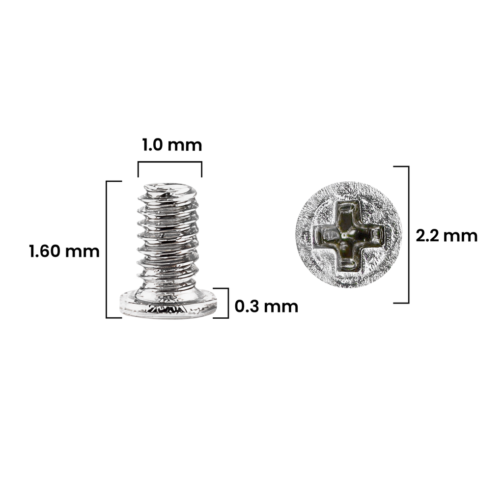 Screw Set (M1.0 x 1.60 x 2.2D x 0.3T) for iPhone 12 Pro / 12 Pro Max (30 Pcs, Service Pack)