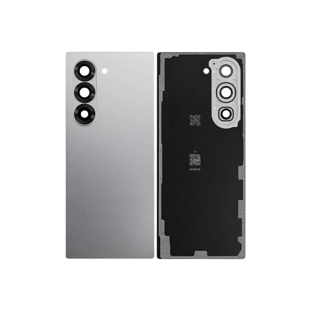 Backcover Glass mit Camera Lens für Samsung Galaxy Z Fold 6 5G (Service Pack) (Silver Shadow)