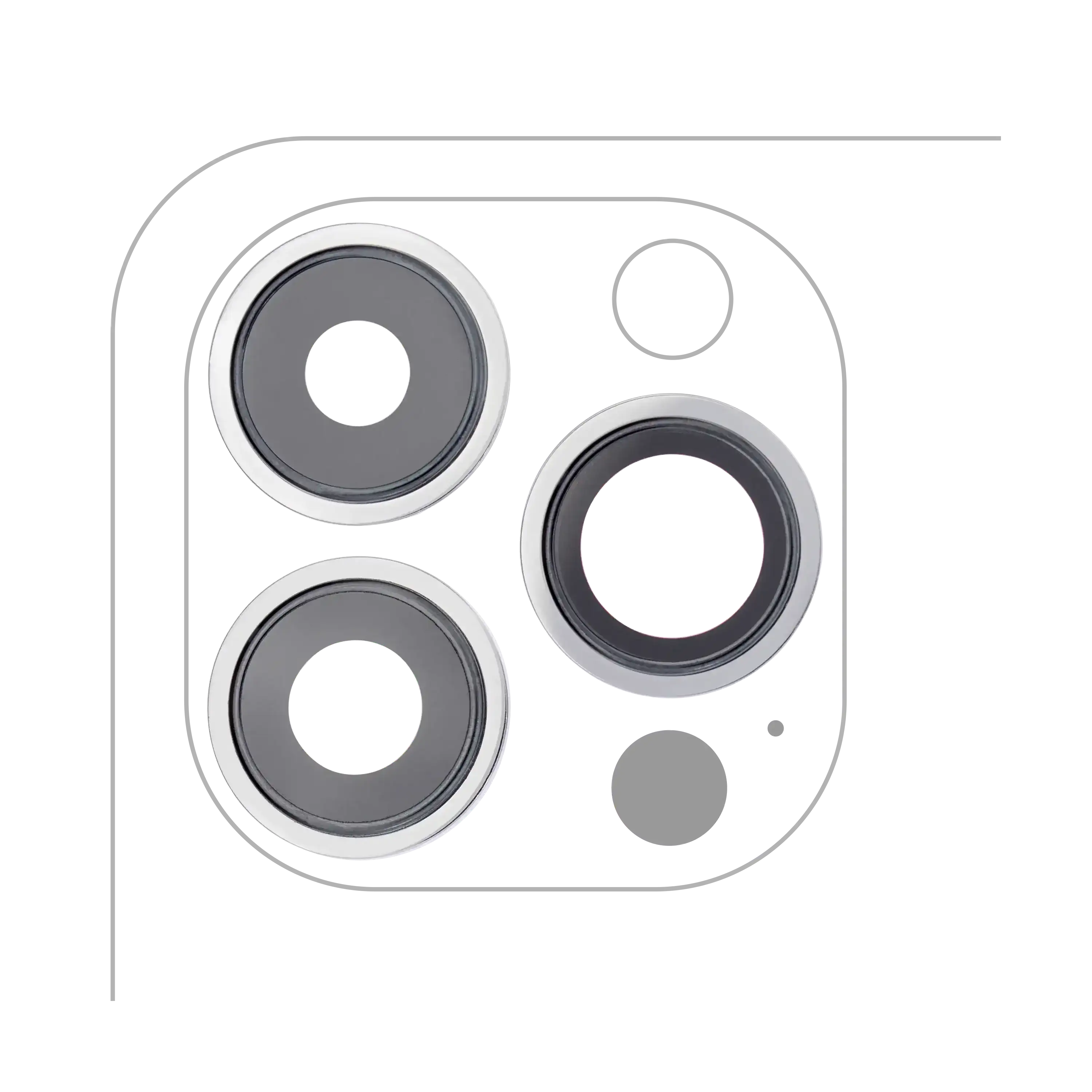 Rückkamera-Halterungsset für iPhone 12 Pro Max (10er-Pack) (Service-Pack)