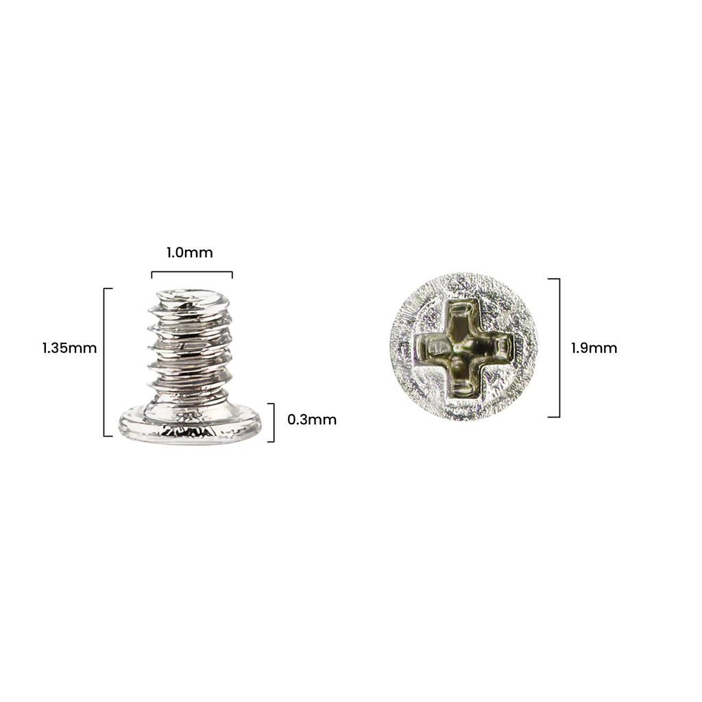 Screw Set (M1 x 1.35 x 1.9D x 0.3T) for iPhone XR (30 pieces, Service Pack)