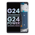 LCD-Display mit Rahmen für Motorola Moto G24/G24 Power OEM (Alle Farben)