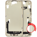 Midframe/Rahmen mit Ladebuchse-Flex & Kleinteilen für iPhone 15 Plus Gelb OEM Pu