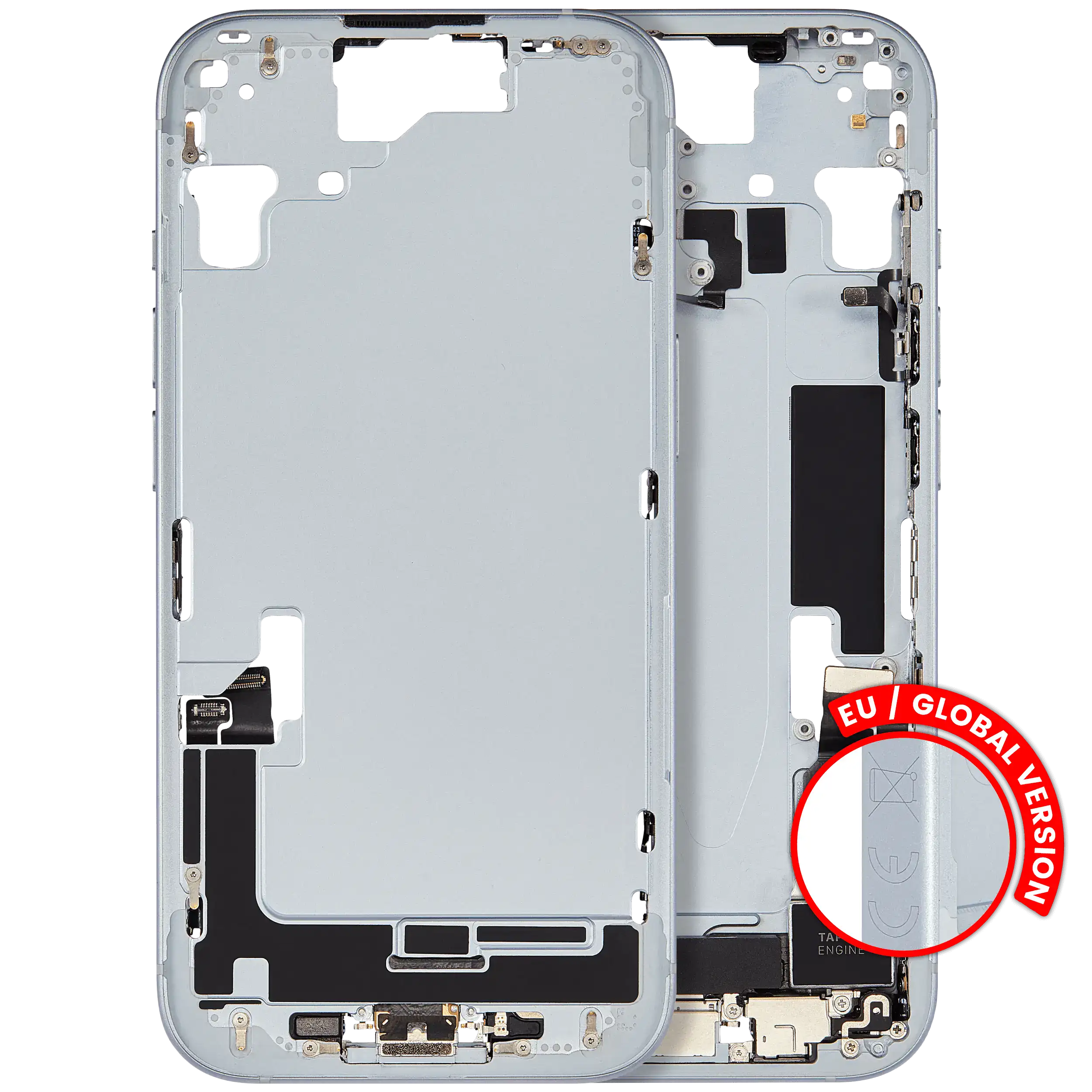 Original Apple-Ausbau A gebraucht – iPhone 15 EU / Global Version Rahmen Blau