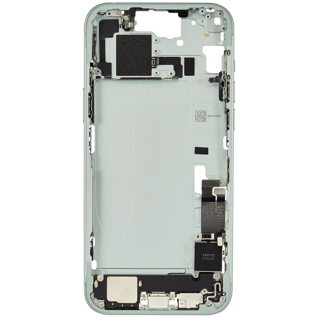 iPhone 15 Plus Midframe/Rahmen Ladebuchse Flex Kleinteile OEM-Ausbau A Grün