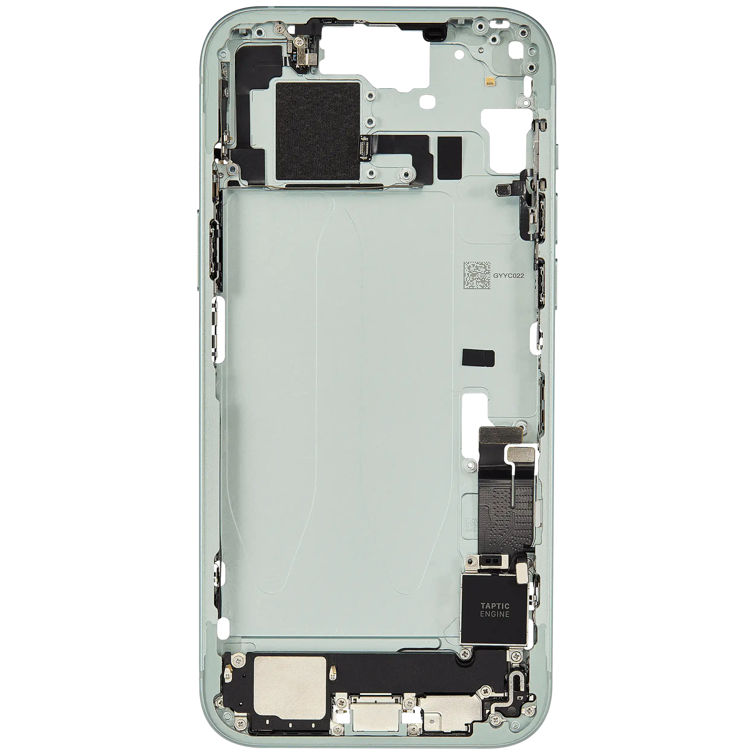 iPhone 15 Plus Midframe/Rahmen Ladebuchse Flex Kleinteile OEM-Ausbau A Grün