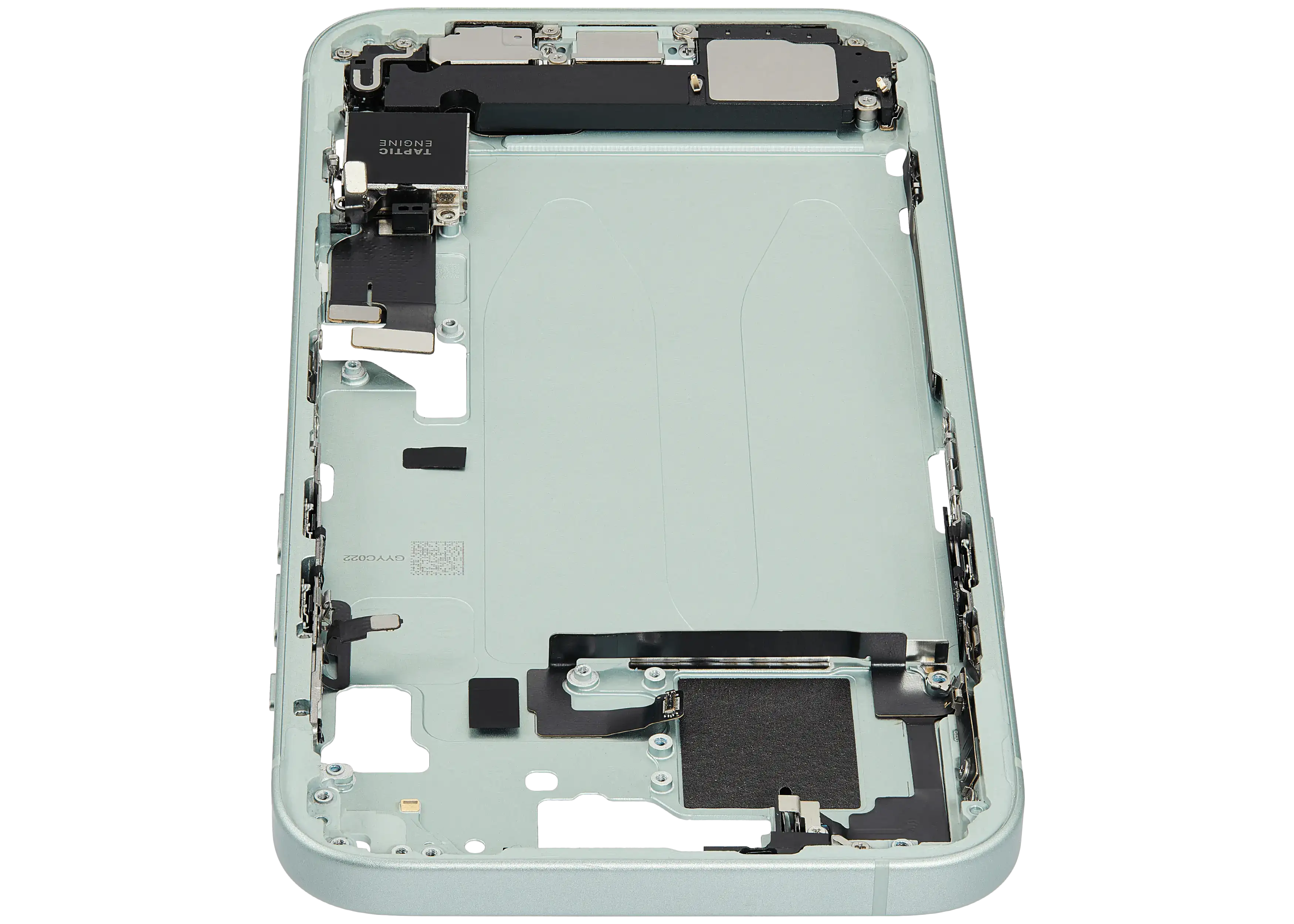 iPhone 15 Plus Midframe/Rahmen Ladebuchse Flex Kleinteile OEM-Ausbau A Grün