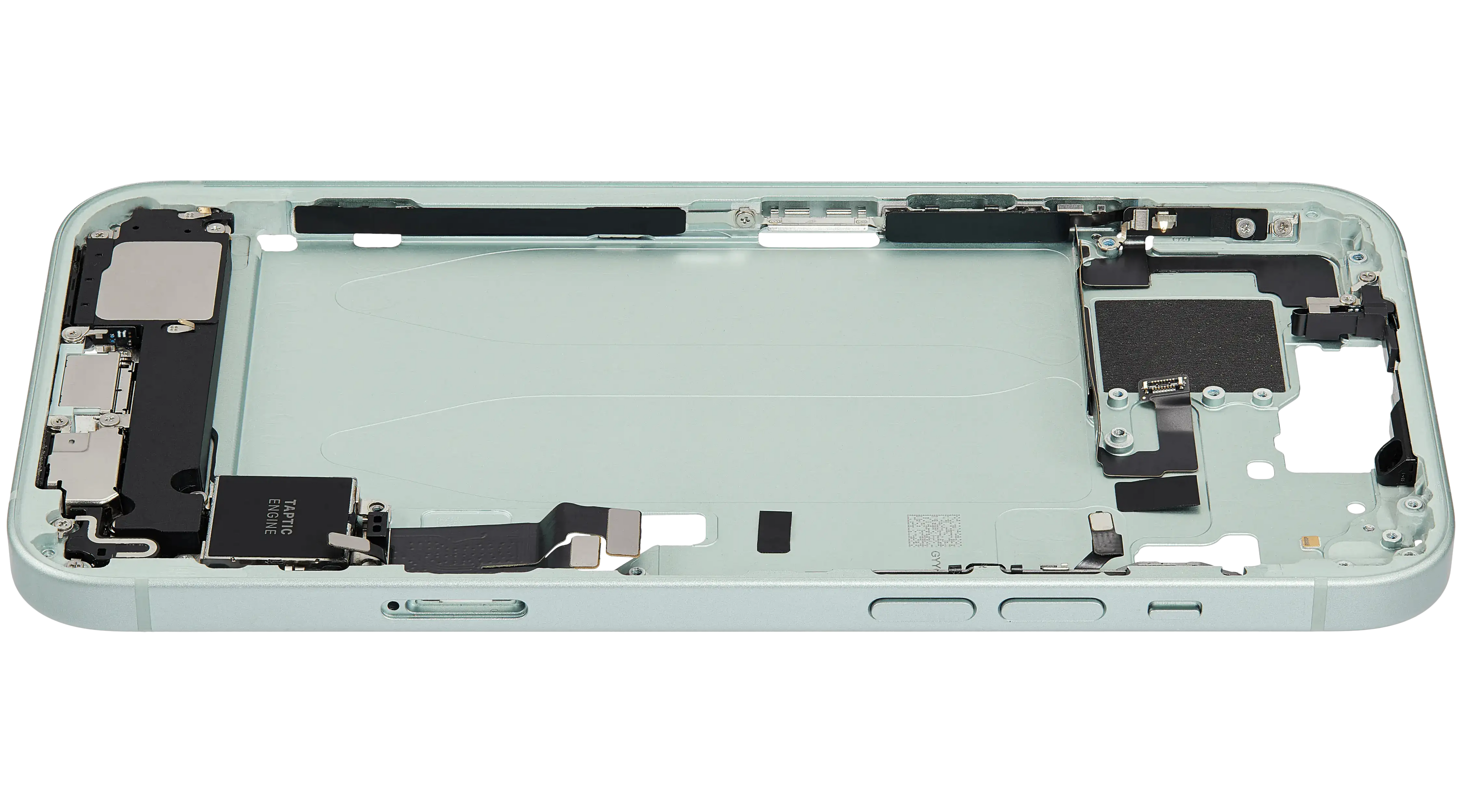 iPhone 15 Plus Midframe/Rahmen Ladebuchse Flex Kleinteile OEM-Ausbau A Grün