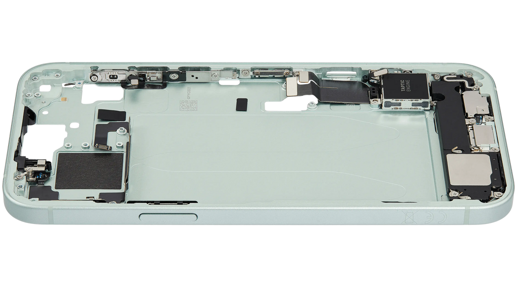 iPhone 15 Plus Midframe/Rahmen Ladebuchse Flex Kleinteile OEM-Ausbau A Grün