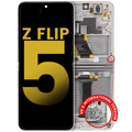 OLED-Display mit Rahmen Samsung Galaxy Z Flip5 5G Refurbished Cream