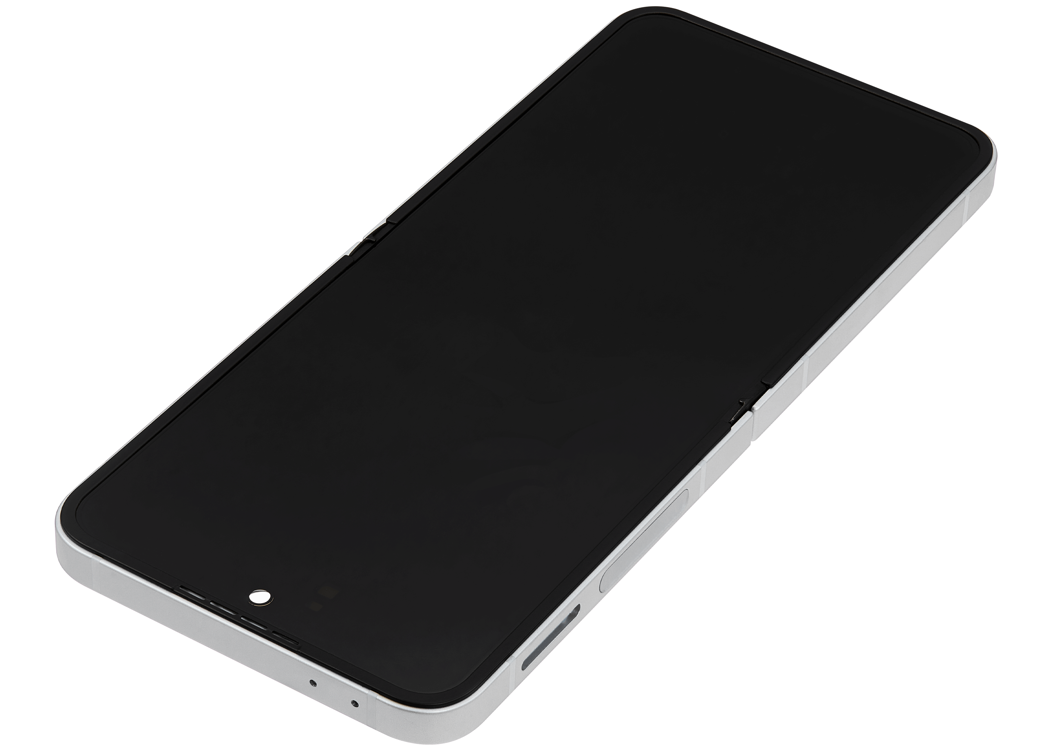 Inner OLED-Display mit Rahmen Compatible für Samsung Galaxy Z Flip 6 (F741) (US & International) (Refurbished) (Weiß)