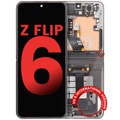 Inner OLED Display with Frame for Samsung Galaxy Z Flip 6 5G (F741) – Aftermarket Plus – Silver Shadow