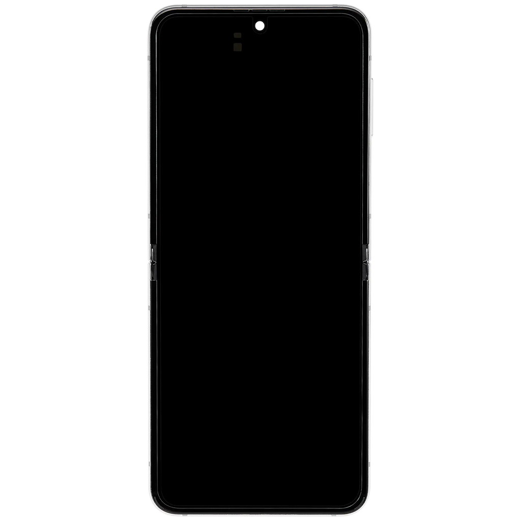 Samsung Galaxy Z Flip 5 Inneres OLED-Display mit Rahmen Cream Aftermarket Plus