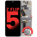 Samsung Galaxy Z Flip 5 Inneres OLED-Display mit Rahmen Cream Aftermarket Plus