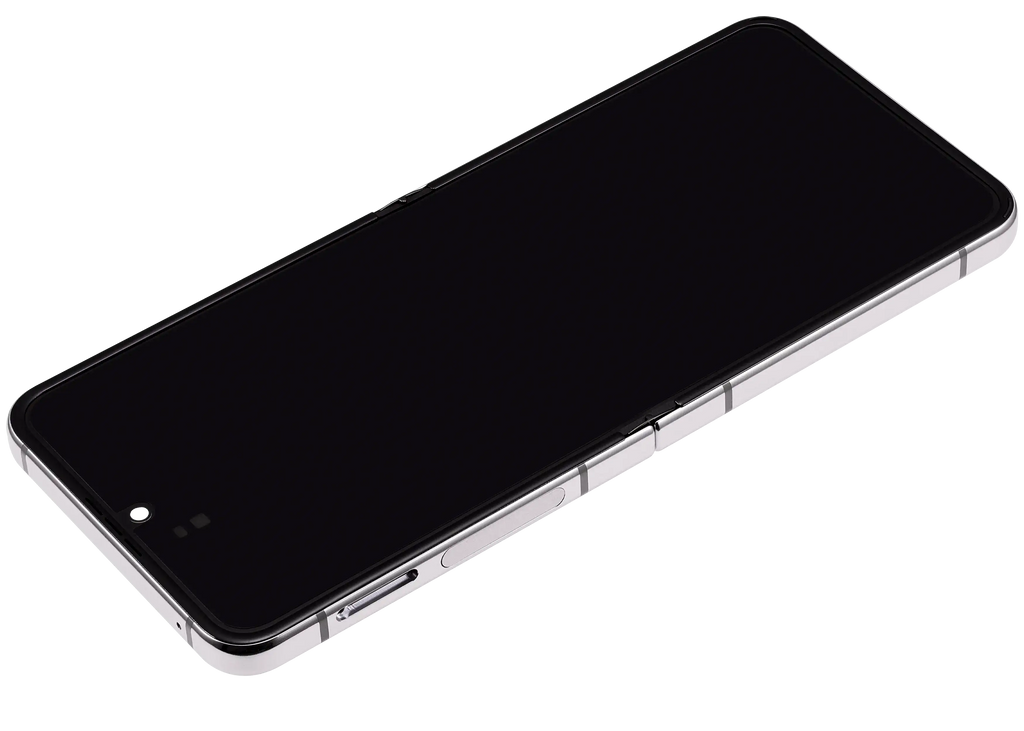 Samsung Galaxy Z Flip 5 Inneres OLED-Display mit Rahmen Cream Aftermarket Plus