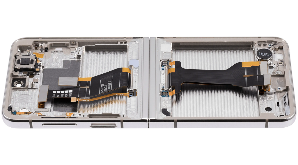 Samsung Galaxy Z Flip 5 Inneres OLED-Display mit Rahmen Cream Aftermarket Plus