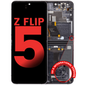 Internal OLED Display with Frame compatible with Samsung Galaxy Z Flip 5 5G (F731) - Aftermarket Plus - Graphite