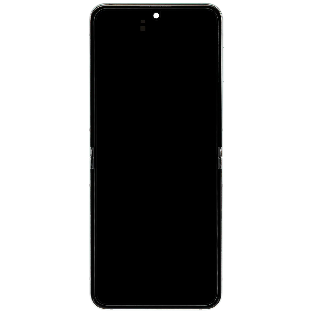 Inner OLED-Display mit Rahmen Compatible für Samsung Galaxy Z Flip 5 5G (F731) (US & International) (Aftermarket Plus) (Grün)