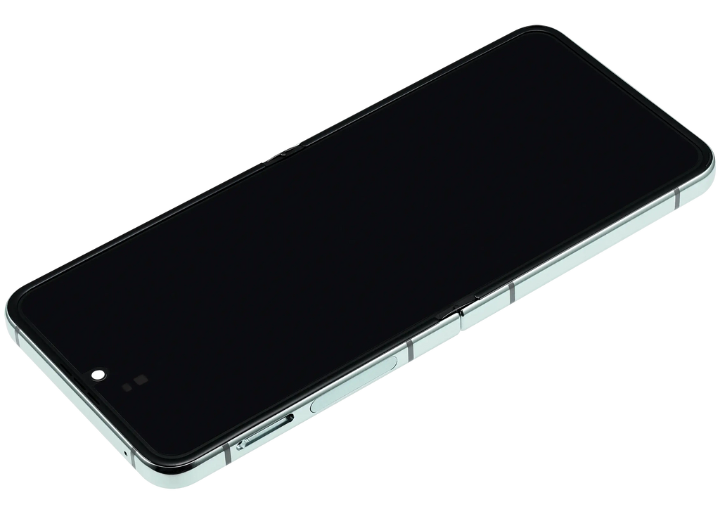 Inner OLED-Display mit Rahmen Compatible für Samsung Galaxy Z Flip 5 5G (F731) (US & International) (Aftermarket Plus) (Grün)
