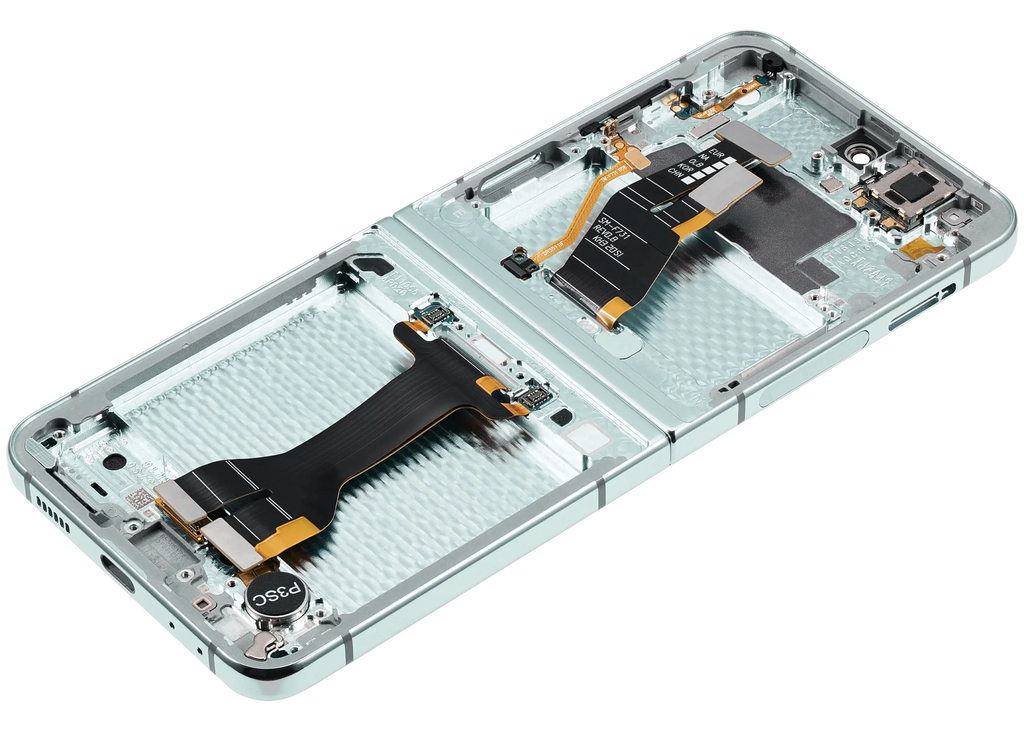 Inner OLED-Display mit Rahmen Compatible für Samsung Galaxy Z Flip 5 5G (F731) (US & International) (Aftermarket Plus) (Grün)