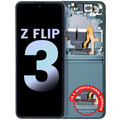 Internal OLED Display with Frame for Samsung Galaxy Z Flip 3 5G (US & International) (Service Pack) (Green)