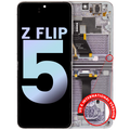 Innen-OLED mit Rahmen für Samsung Galaxy Z Flip 5 5G Service Pack Lavender