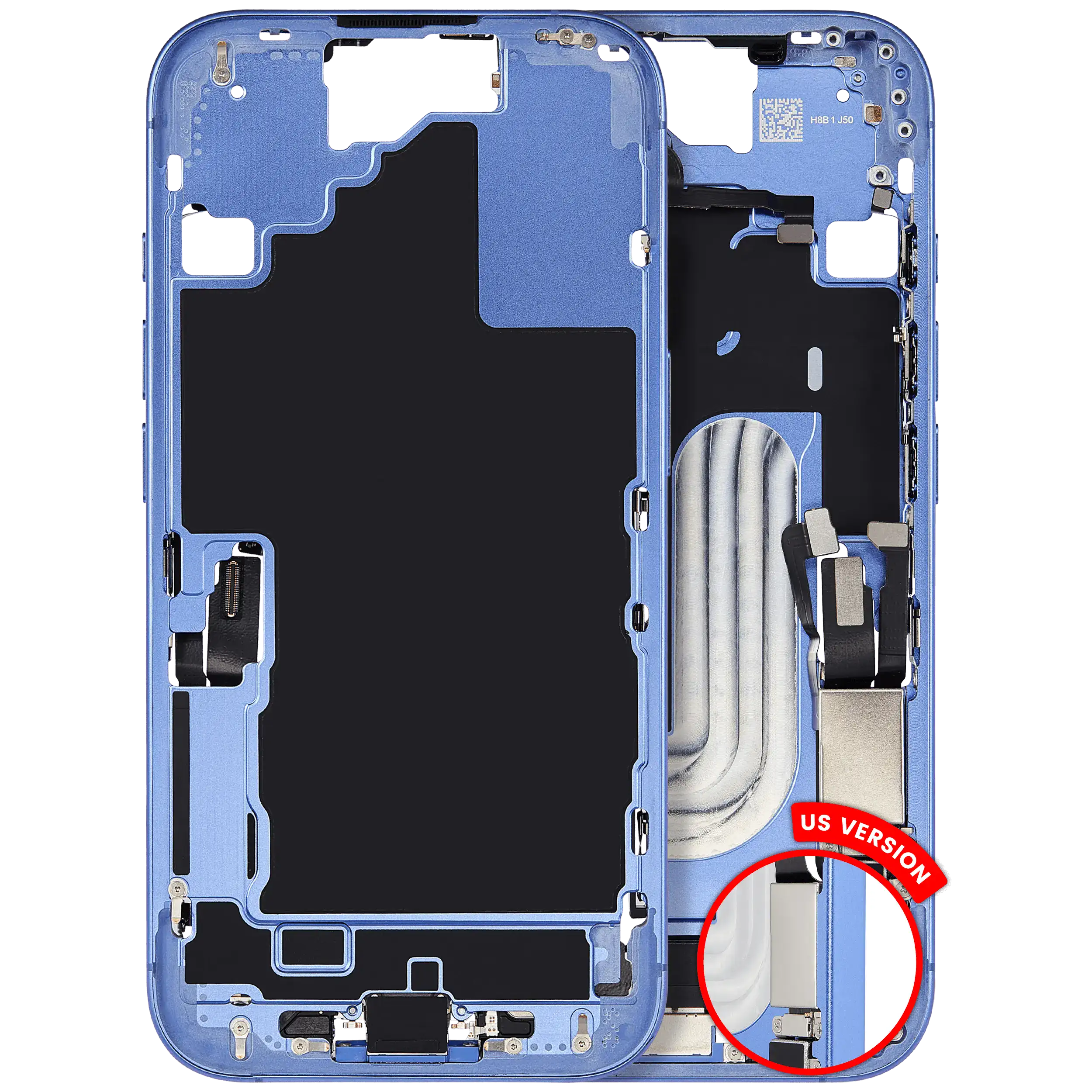 Original Apple-Ausbau A gebraucht – iPhone 16 US Version Rahmen Ultramarine