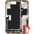 Midframe/Rahmen m. Ladebuchse-Flex+Kleinteile f. iPhone 16PM Desert Titan OEM B