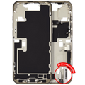 Midframe/Frame with Charging Port Flex & Small Parts for iPhone 16 Pro Max (EU / Global Version) (Used OEM, Grade C) (Natural Titanium)
