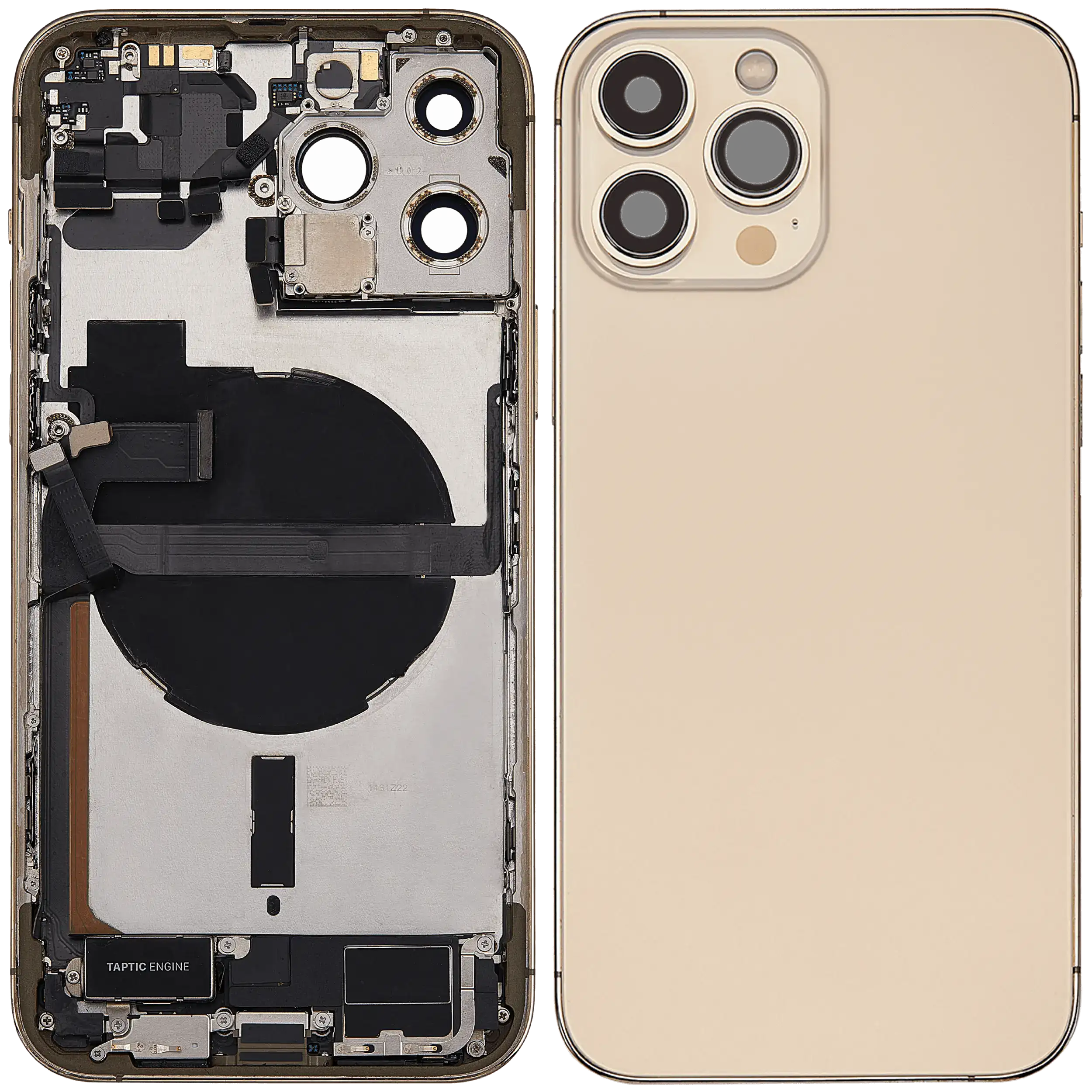 Original Apple-Ausbau A gebraucht – iPhone 13 Pro Max EU / Backcover/Rahmen Gold
