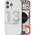 Backcover mit Ladebuchse-Flex & Kleinteile iPhone 13 Pro Max US OEM Pull C Silbe