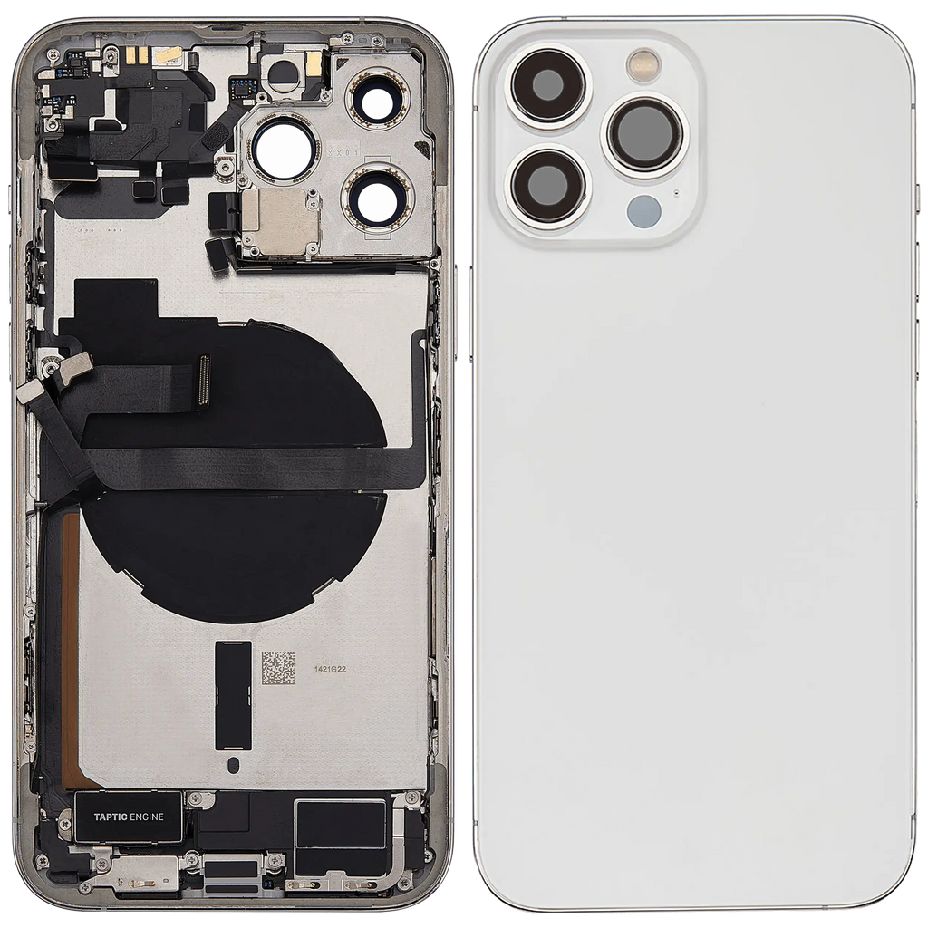 Original Apple-Ausbau B gebraucht – iPhone 13 Pro Max Backcover/Rahmen Silber